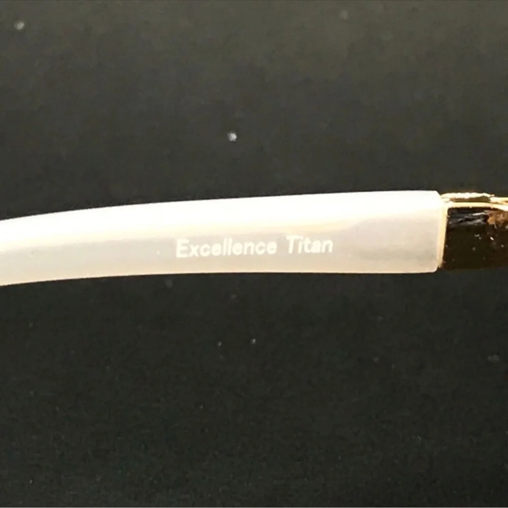 Line Art by Charmant Eyeglasses Frames XL2147 GW Titanium Gold Rimless 51-17-135